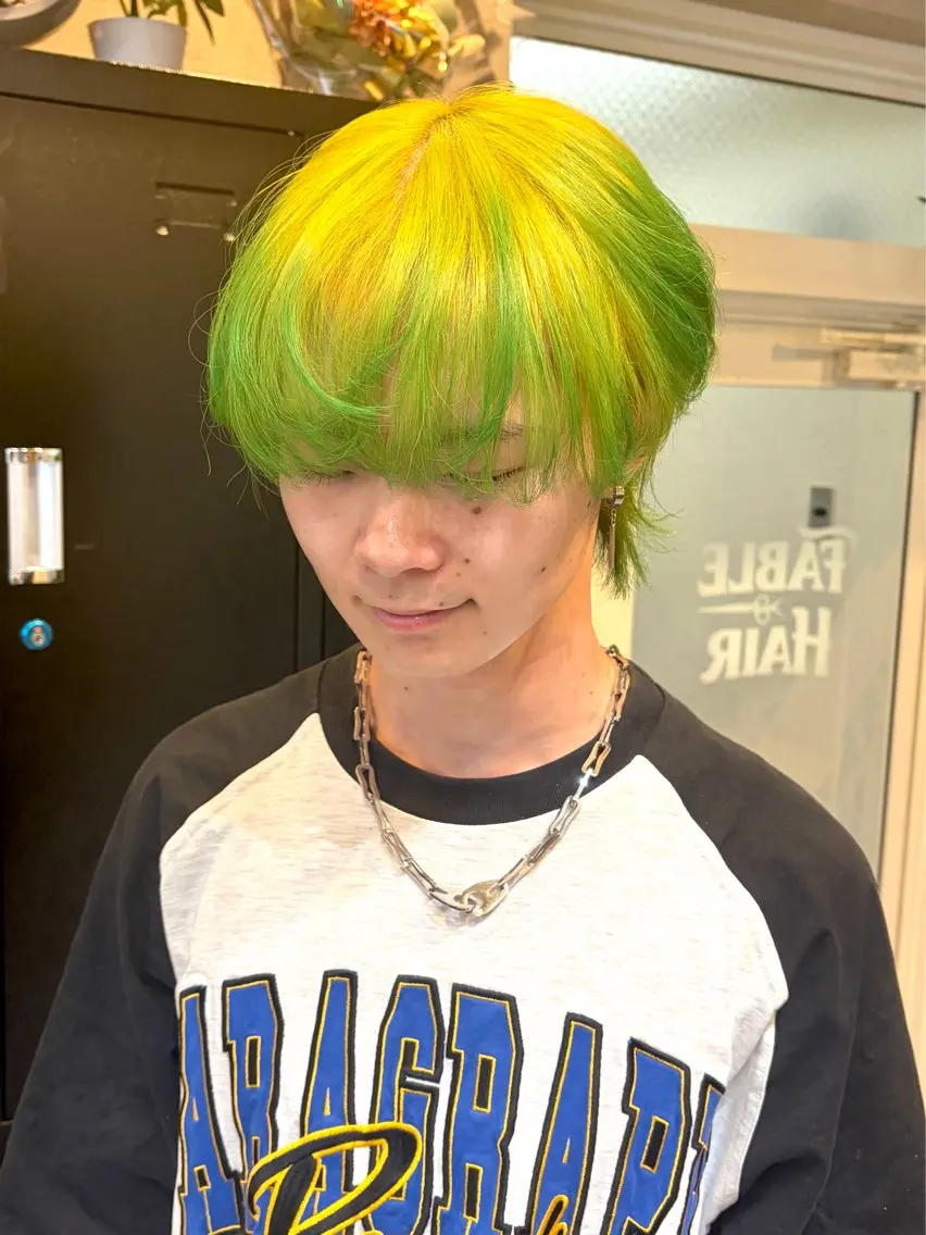 ショート カラー メンズ デザインカラー ヘアカラー 🩵デザインカラー/ レイヤーYUZU🩵のヘアスタイル