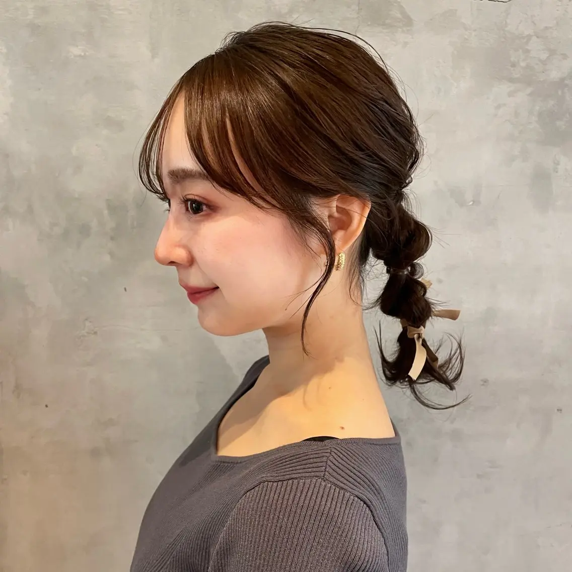 ミディアム ヘアセット/透明感 カラー/MIHO♡のヘアスタイル