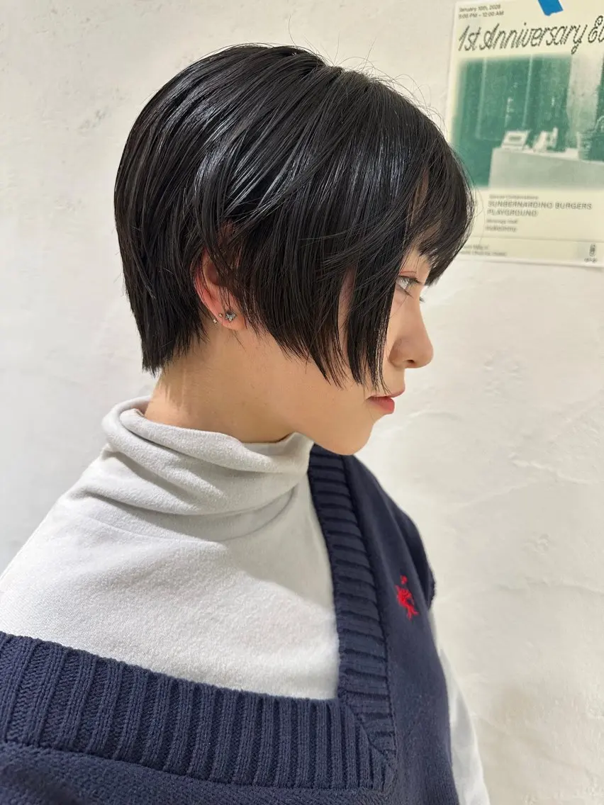 ショート ショートヘア 村岡 桃果のヘアスタイル