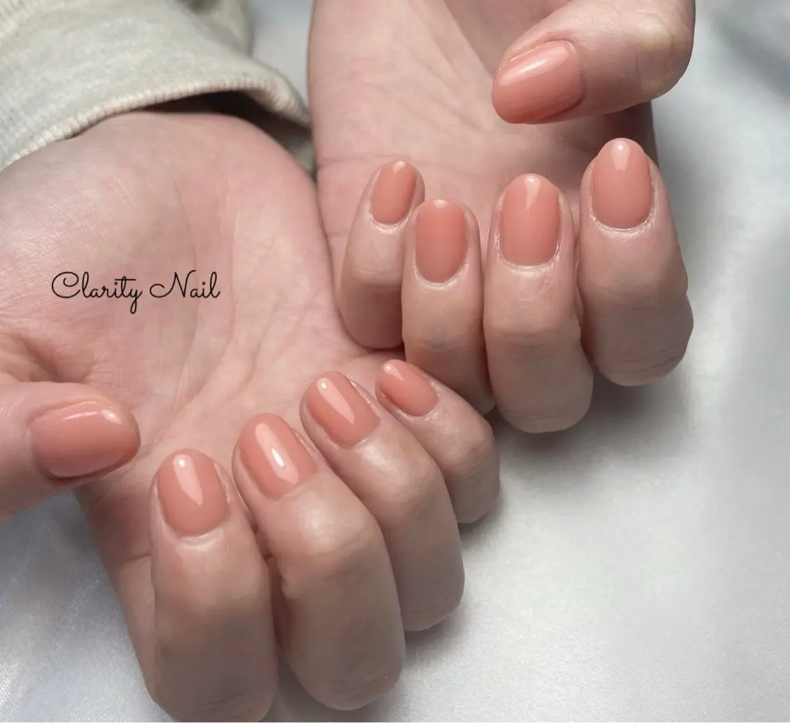 ネイル ワンカラーネイル ハンドネイル Clarity Nailのネイルデザイン