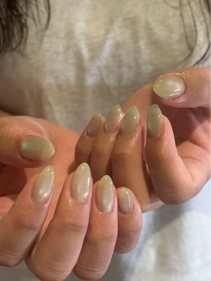ネイル マグネットネイル ニュアンスネイル オフィスネイル ハンドネイル Nail Salon Luanaのネイルデザイン