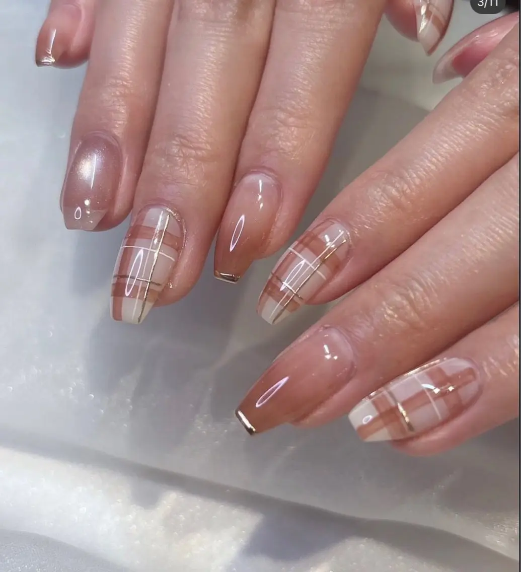 ネイル YumiNail 長さだし&ハンドケアのネイルデザイン