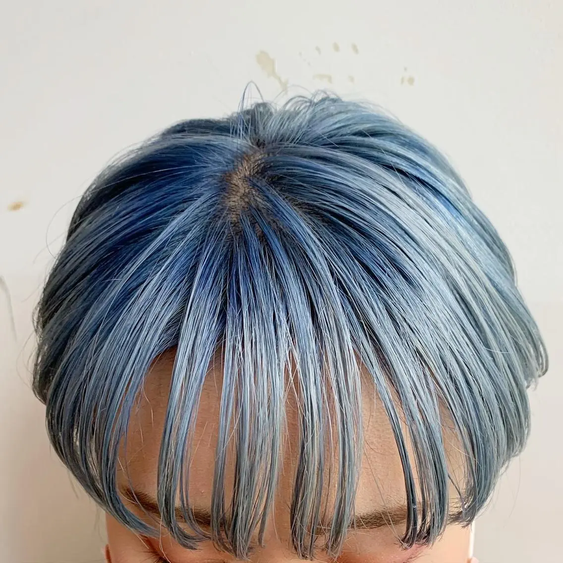 ショート カラー ブルーカラー ヘアカラー トリートメント ヘアセット レイヤー専門家 ダブルカラー修のヘアスタイル