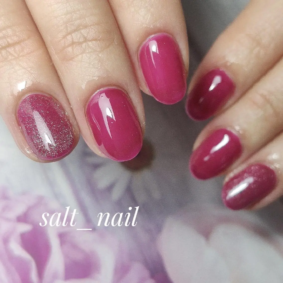 ネイル マグネットネイル ハンドネイル 個人サロン saltnailのネイルデザイン