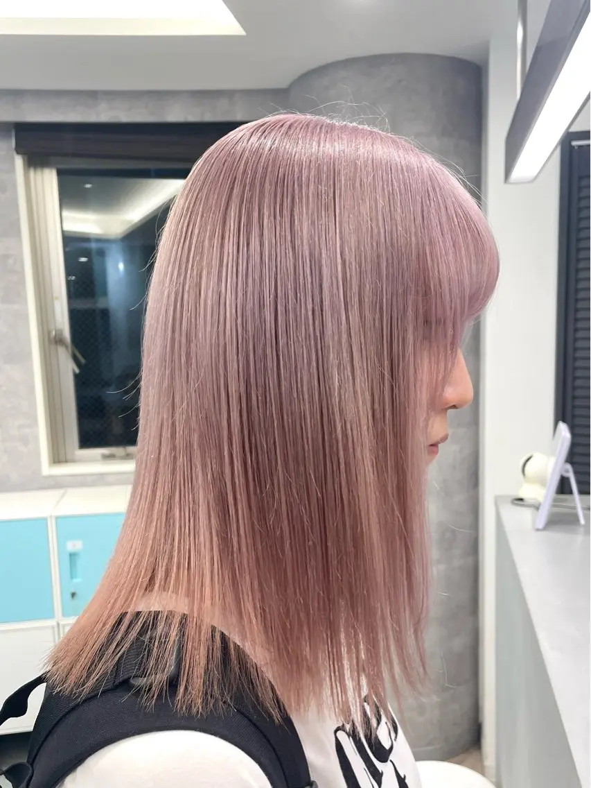人気👑No.2👑💎ダメージレスなハイトーンに💎ケアブリーチwカラー+イルミナカラー+TOKIOトリートメント💎の写真