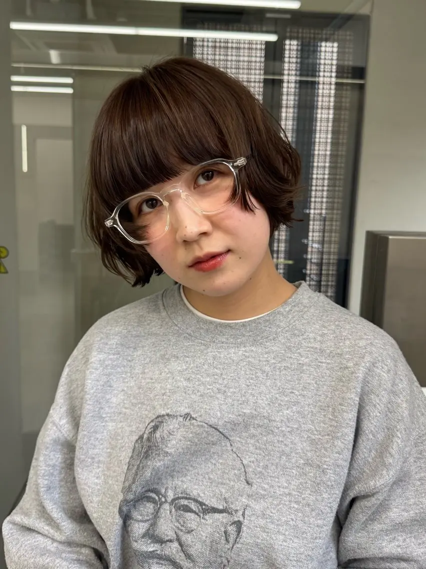 ショート パーマ カット パーマ 🫧ショートパーマ ボブパーマ🫧 糸瀬のヘアスタイル