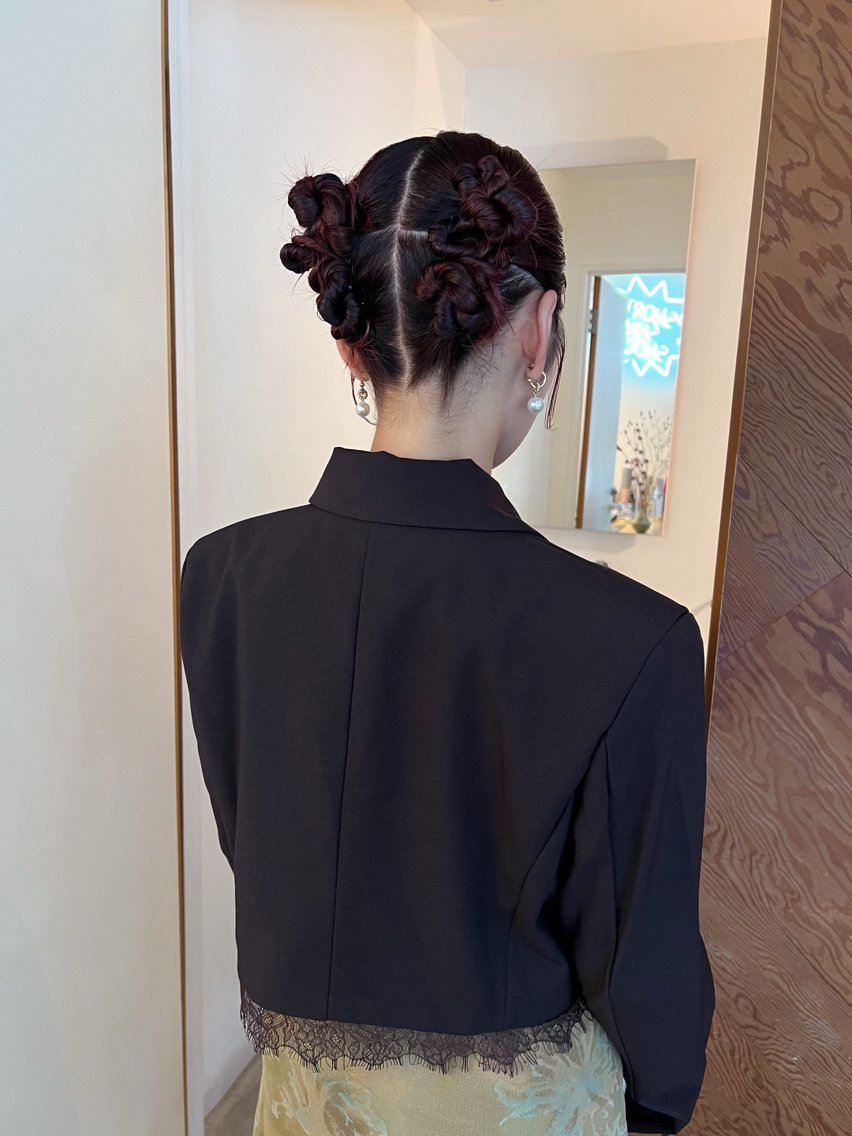 ヘアアレンジ ヘアセット kotoko 透け感カラーのヘアスタイル