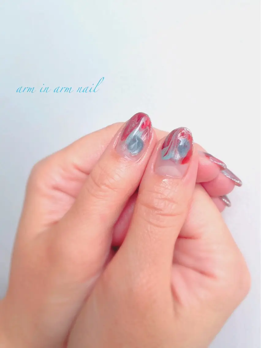 ネイル arm in arm ︎✿Yamamotoのマツエク・マツパデザイン