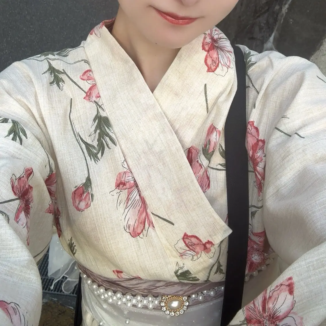 浴衣着付け+ヘアセット🎐🩵の写真