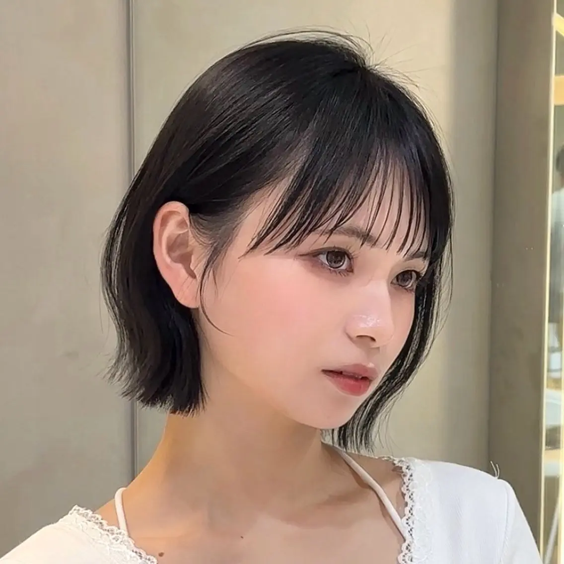 ショート カラー カット ヘアカラー トリートメント 原宿/韓国ボブ /くびれボブ/優希のヘアスタイル