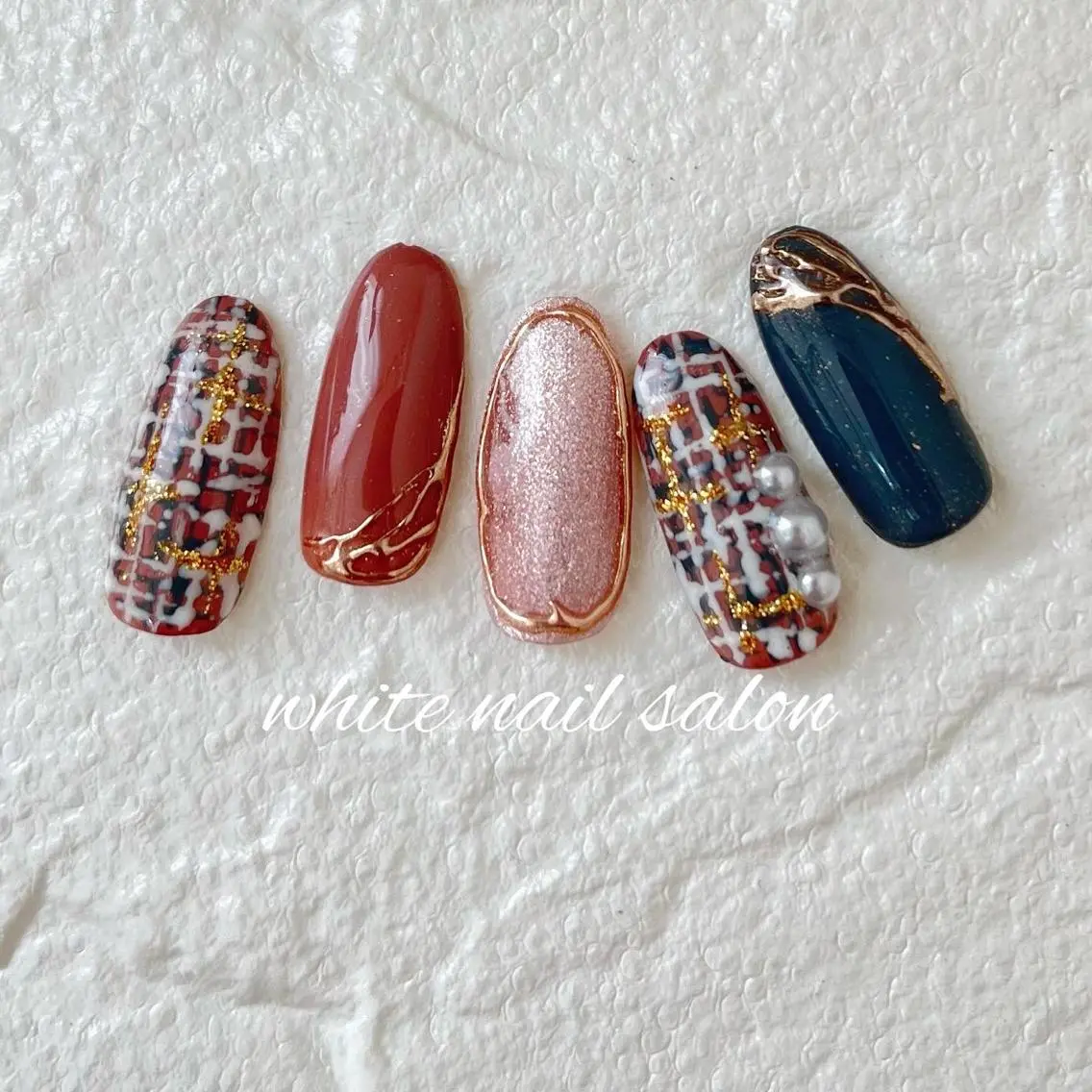 ネイル フットネイル ジェルネイル ハードジェル ラメ(グリッター) 持ち込み ハンドネイル white nail salonのネイルデザイン