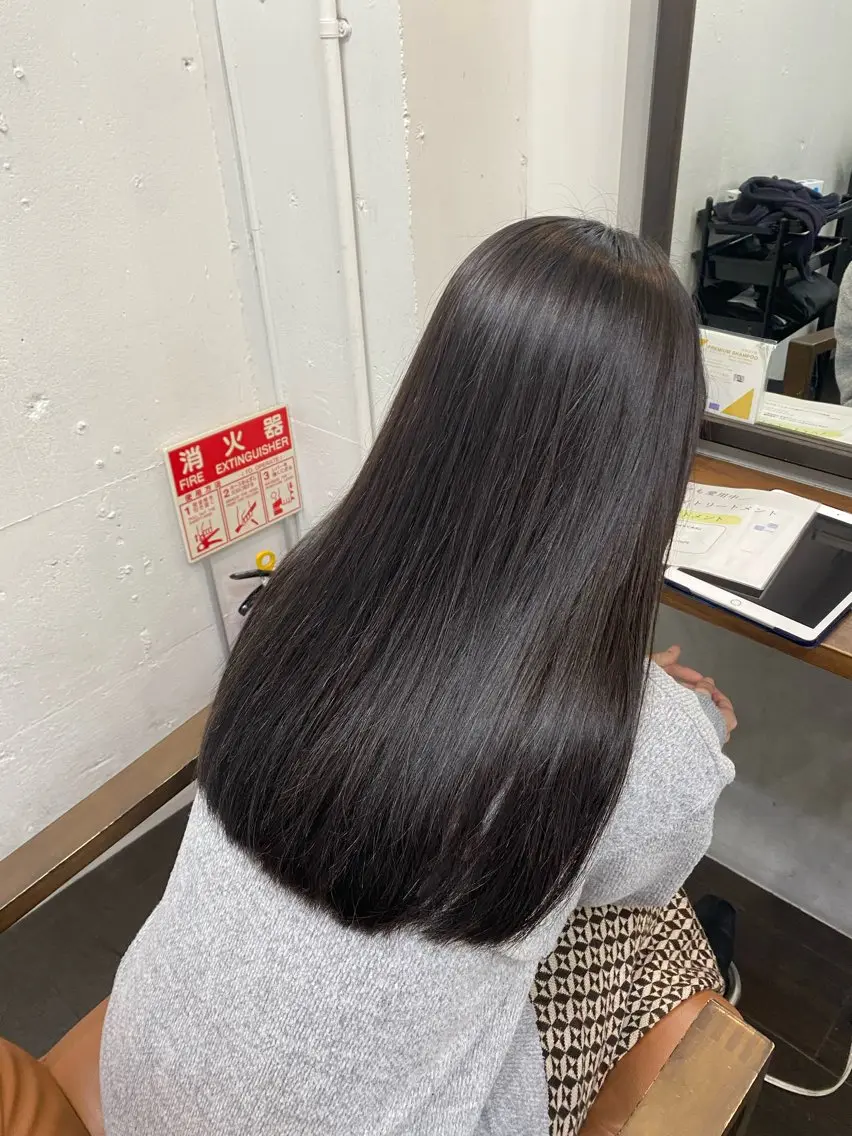 ロング 🍒ᩚ名駅/艶髪 縮毛矯正/あゆ🍒ᩚのヘアスタイル