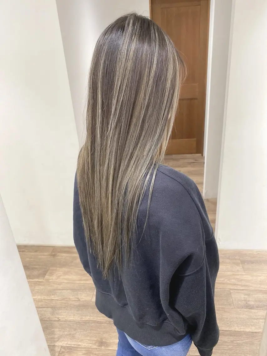 ロング カラー ヘアカラー トリートメント ハイライト⭐️上野 高広のヘアスタイル