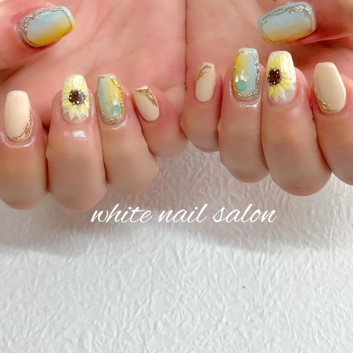 ネイル フットネイル ジェルネイル ハードジェル ラメ(グリッター) 持ち込み ハンドネイル white nail salonのネイルデザイン