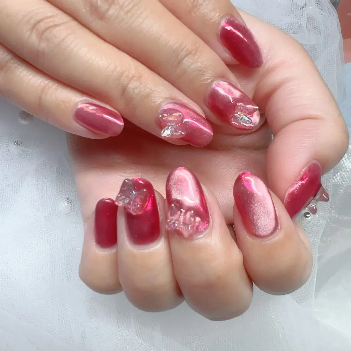 ネイル マグネットネイル フットネイル nail l_yukiのネイルデザイン