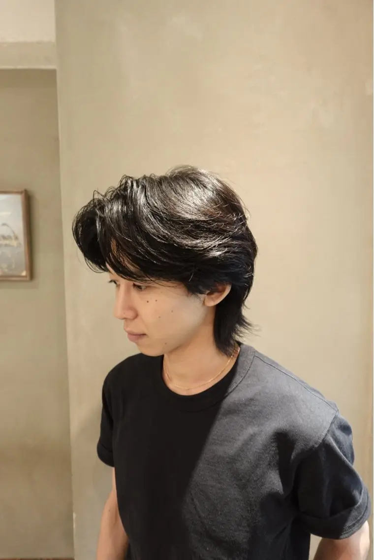 パーマ メンズ メンズパーマ スペインカール ニュアンスパーマ カット パーマ シャドウ/フェザー/ パーマ/新宿/和真のヘアスタイル