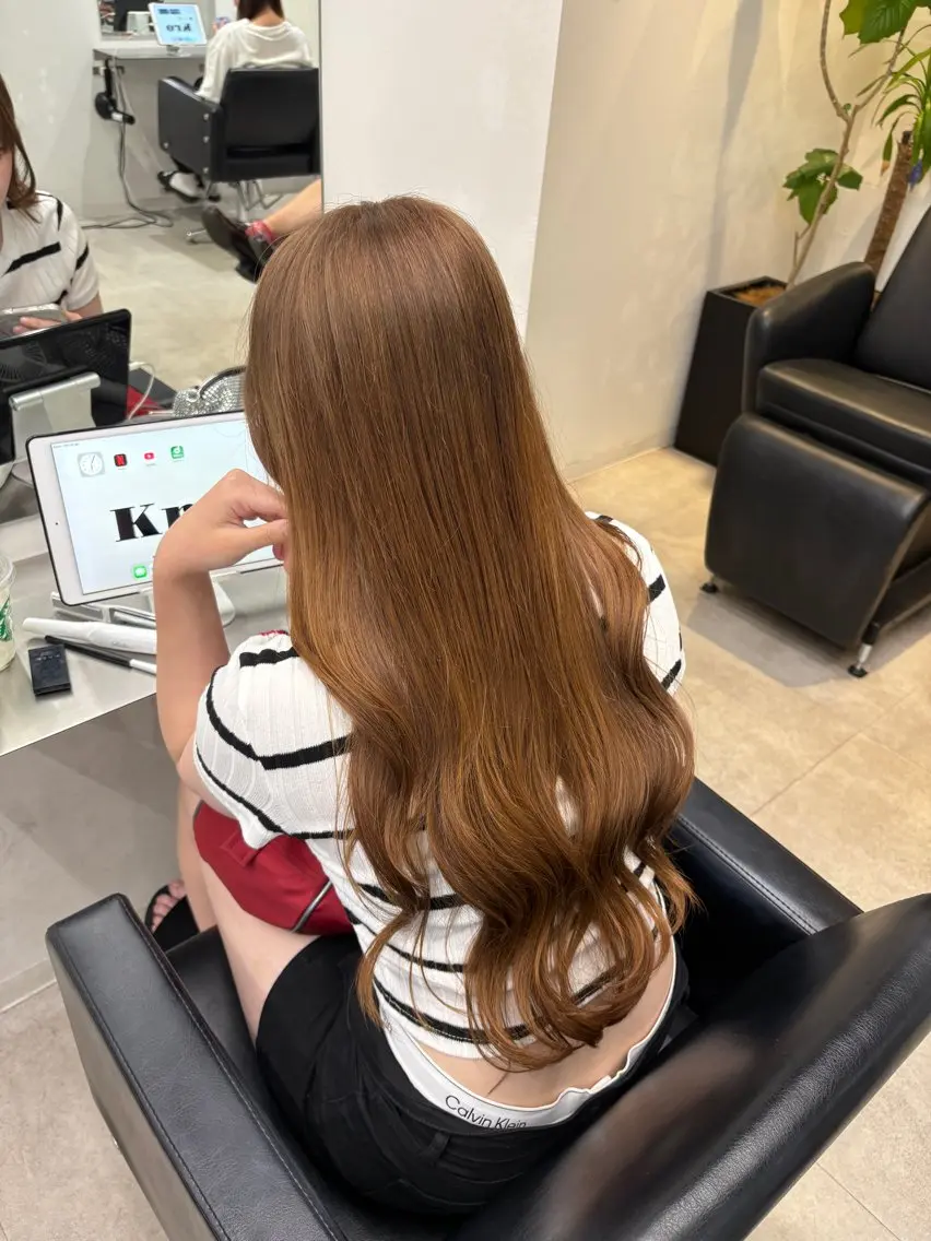 ロング ヘアカラー トリートメント MIHO☾·̩͙⋆ Kroのヘアスタイル