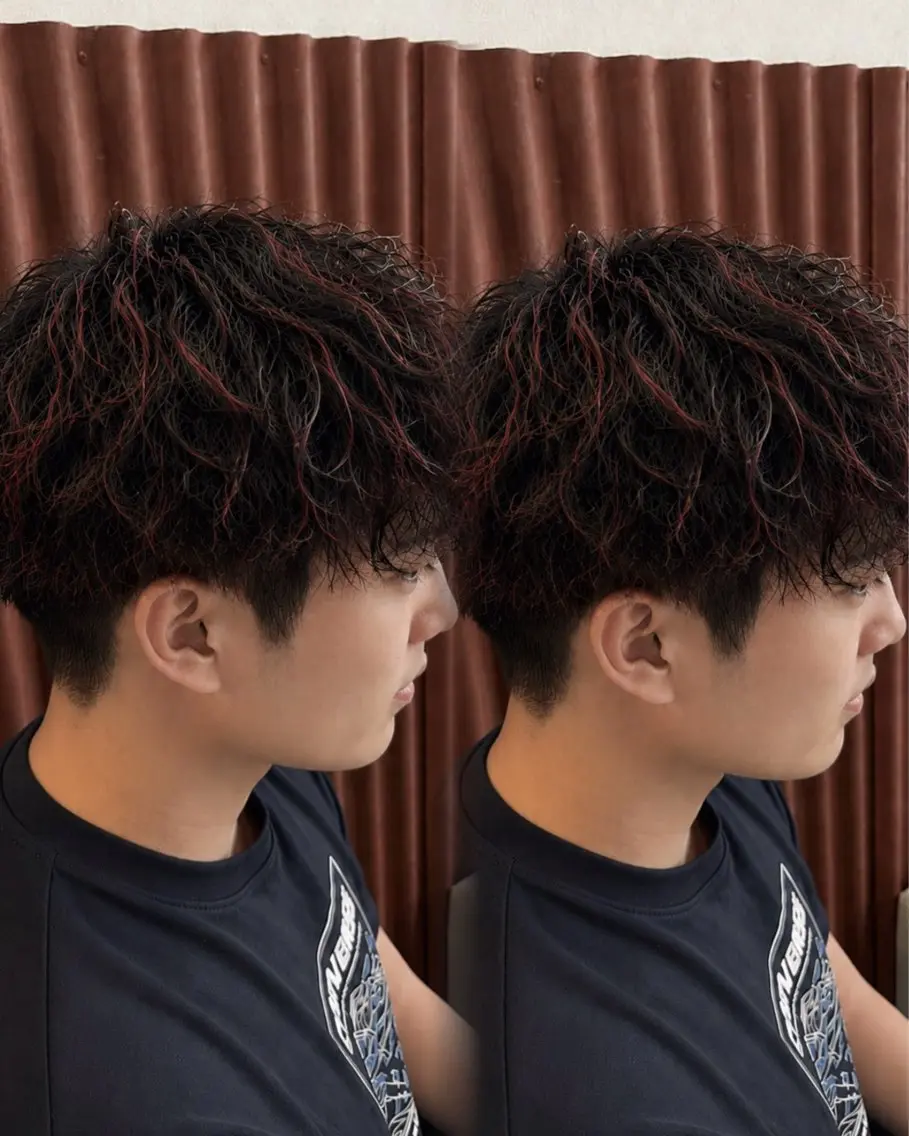 カラー メンズ メンズブリーチ メンズハイライト メンズメッシュ ブリーチ ハイライトカラー ヘアカラー Cinci💛いつか 💛透明感カラーのヘアスタイル