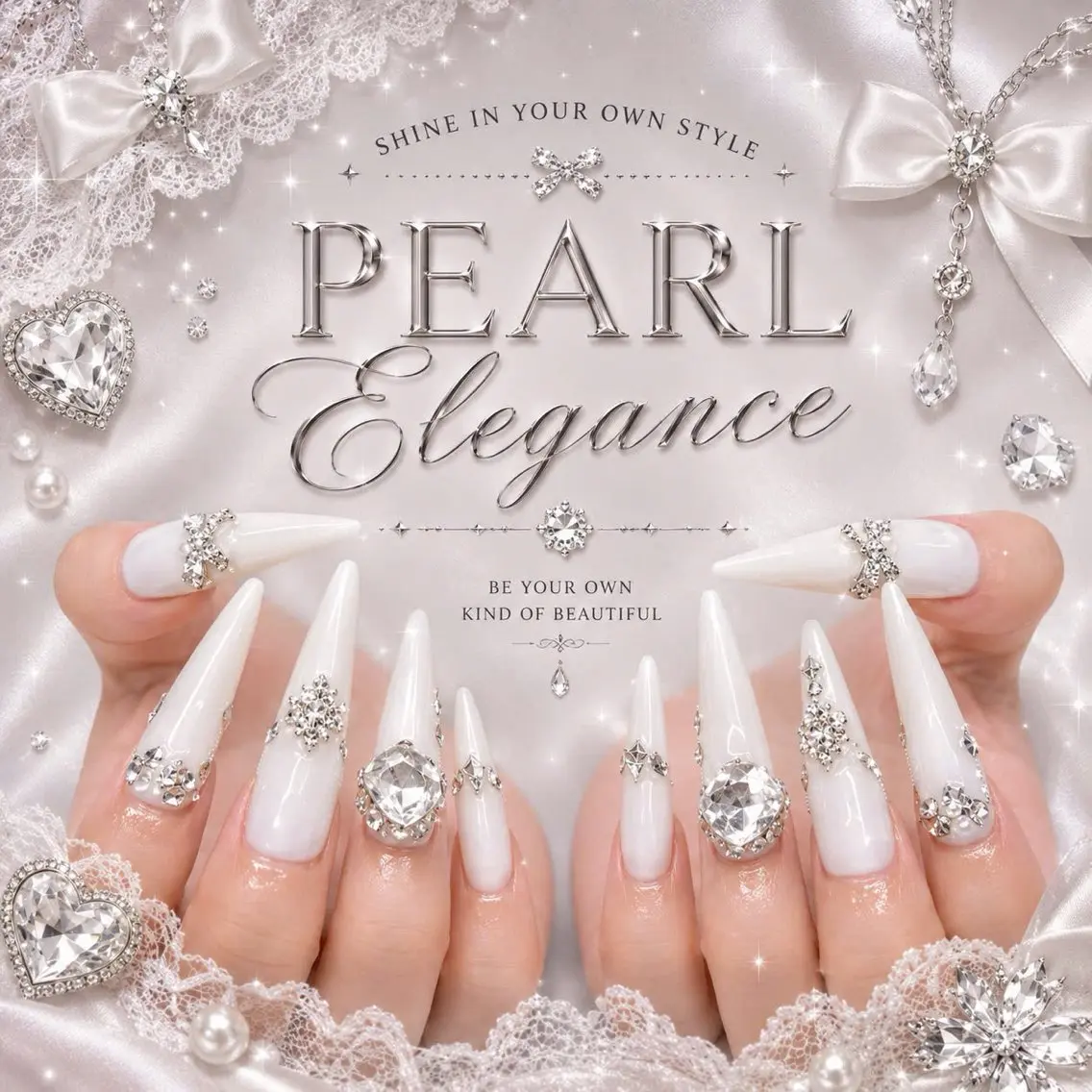 ネイル アートネイル オーロラネイル クリアネイル 長さ出し フレンチネイル ハンドネイル HOT Nail Salonのネイルデザイン