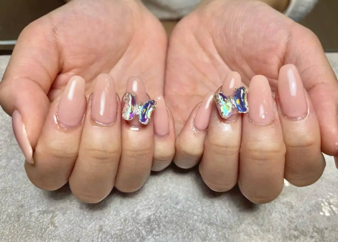 ネイル ジェルネイル ワンカラーネイル パラジェル ハンドネイル BLANC.nail yuuのネイルデザイン