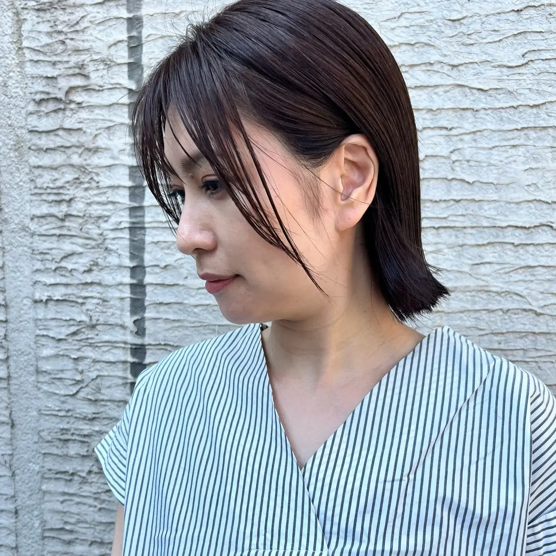 ミディアム 顔まわりレイヤー 顔周りカット レイヤーカット ウルフカット 北内 登真のヘアスタイル