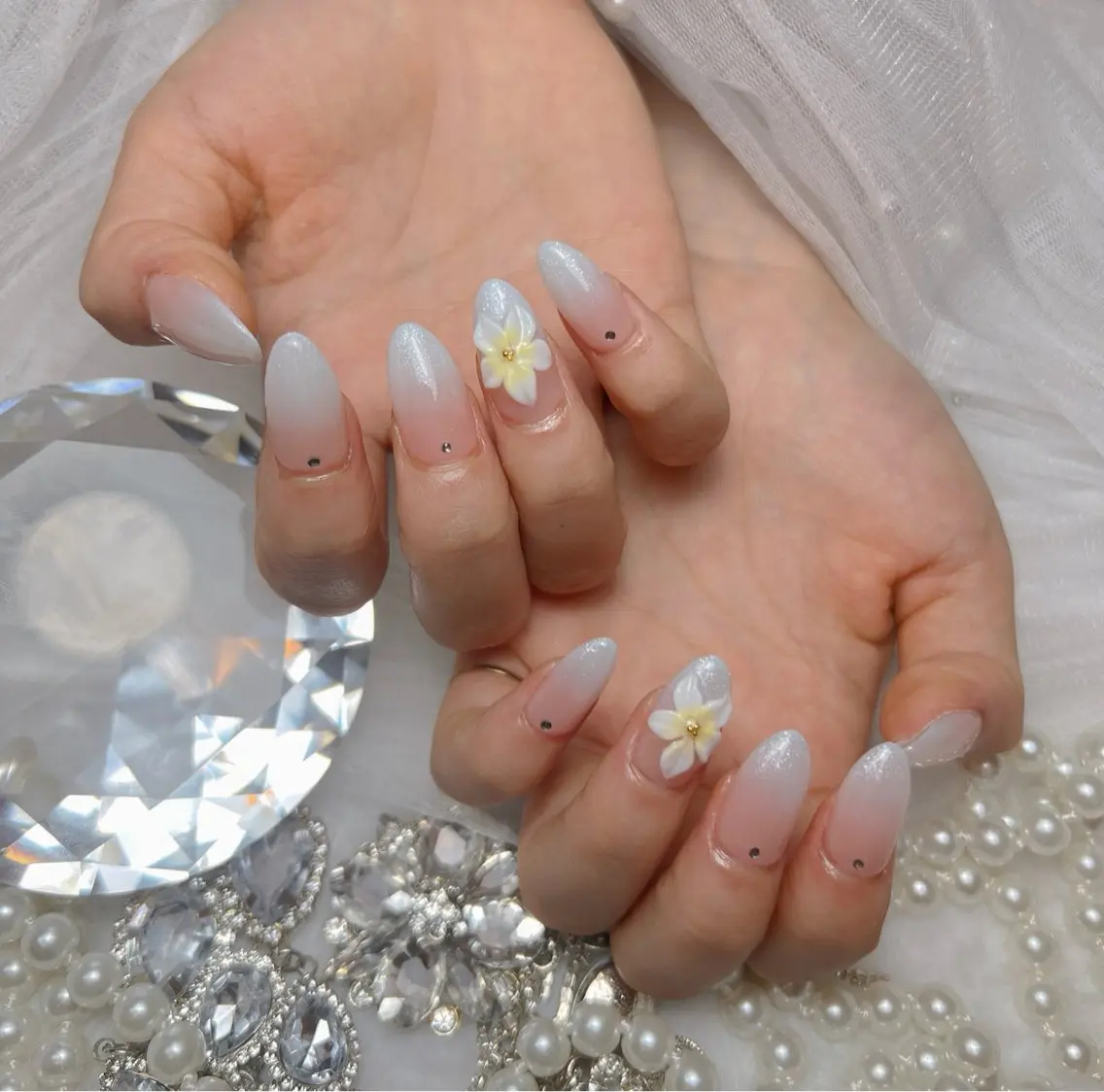 メンズ ネイル メンズ韓国風 アートネイル オーロラネイル チークネイル 長さ出し Miya _nailのネイルデザイン