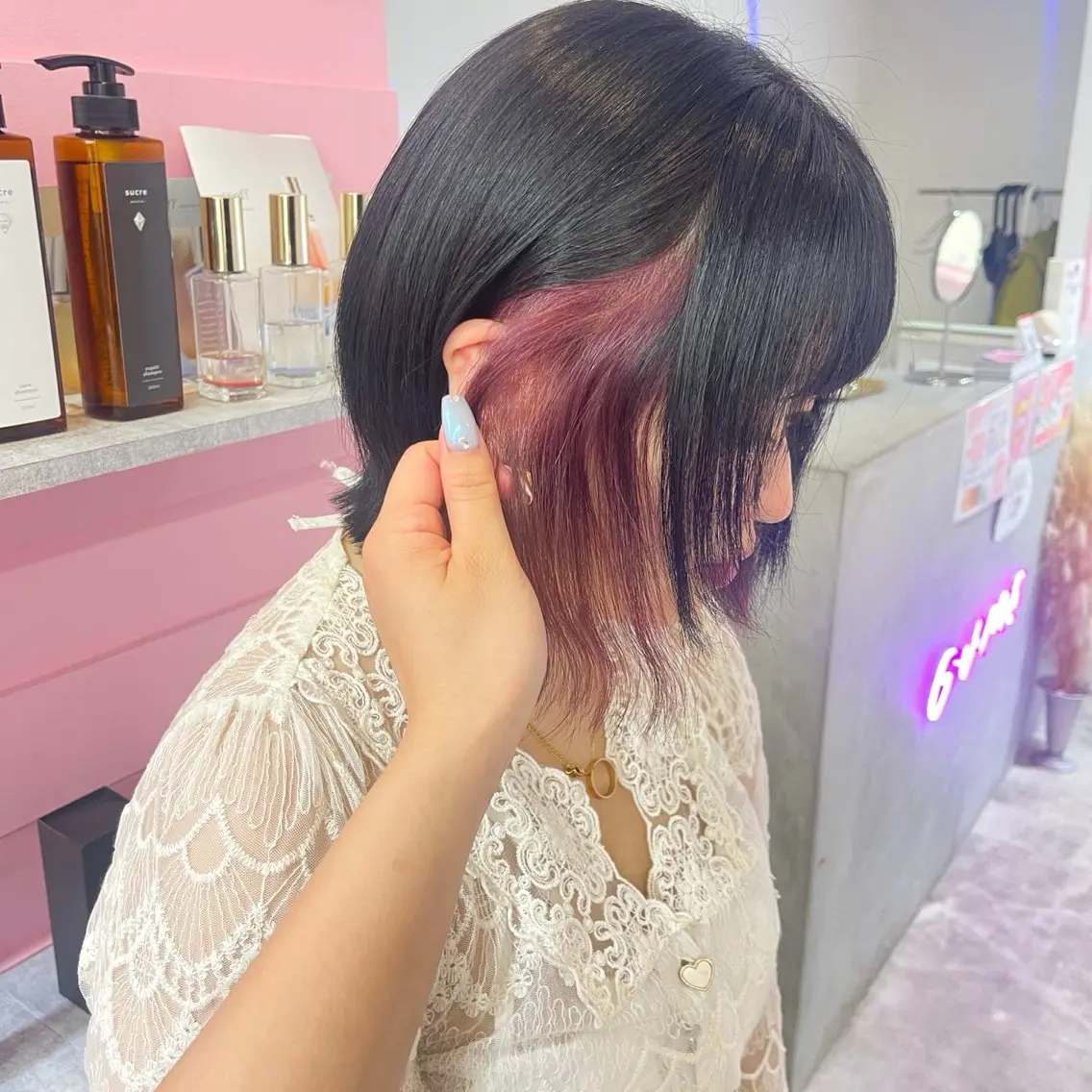 カラー 🎀ミルクティー/暖 色×レイヤー/マリアのヘアスタイル