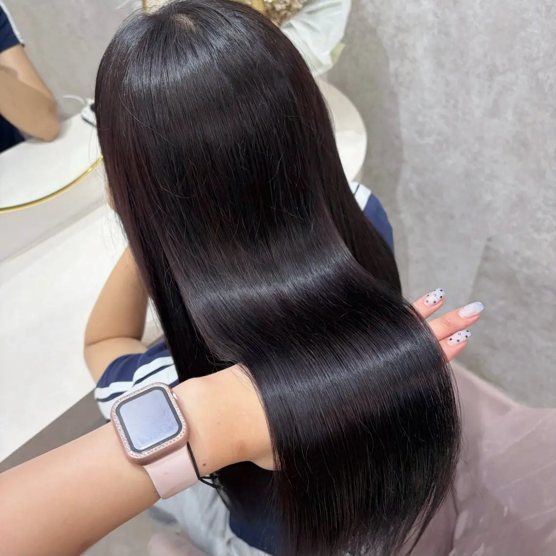 ✨ご新規様限定✨韓国風艶髪カラー🩶カット✂️✨+1stepトリートメント付きの写真