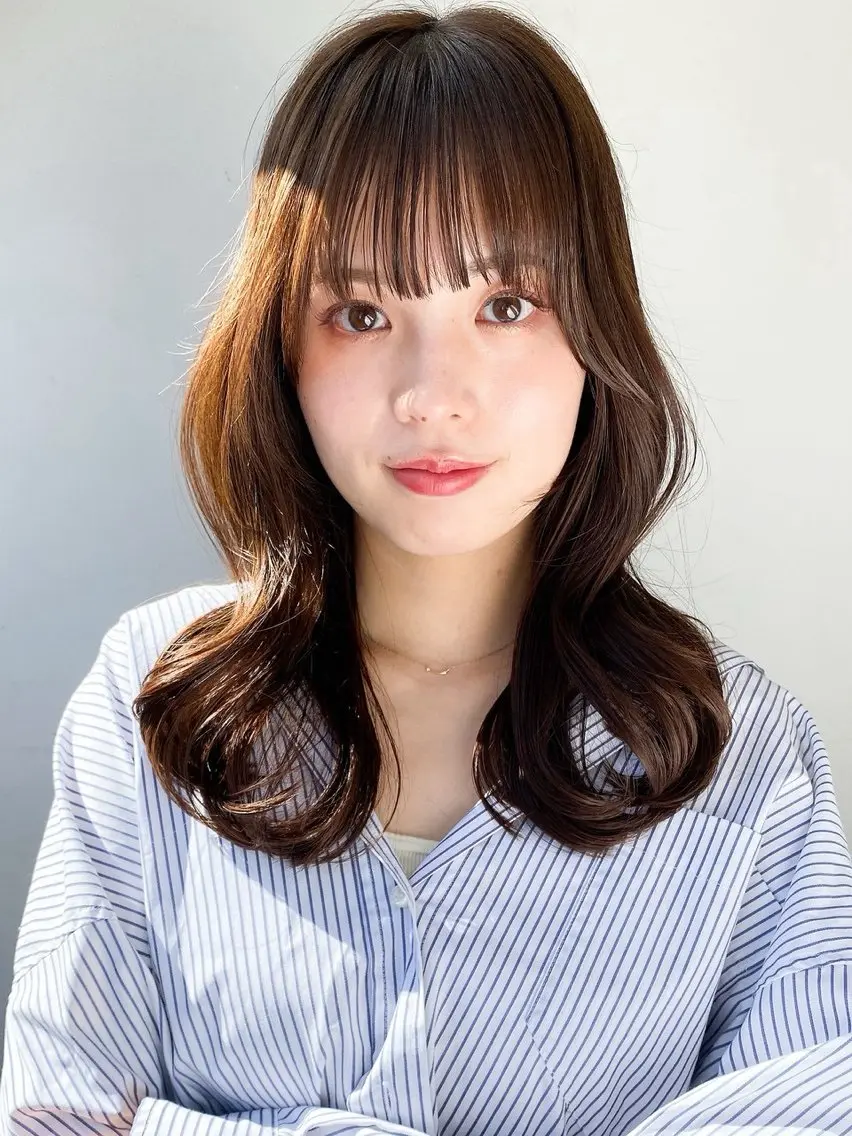 セミロング カット ヘアカラー トリートメント claire ema 💎酒井裕太郎のヘアスタイル