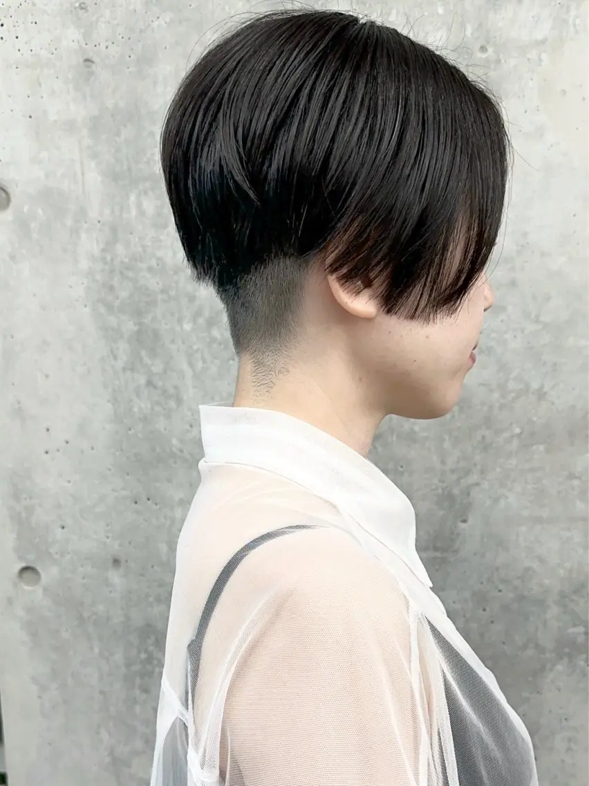 ショート カット ヘッドスパ ボブ/ゆるふわ ボブパーマ/とういのヘアスタイル