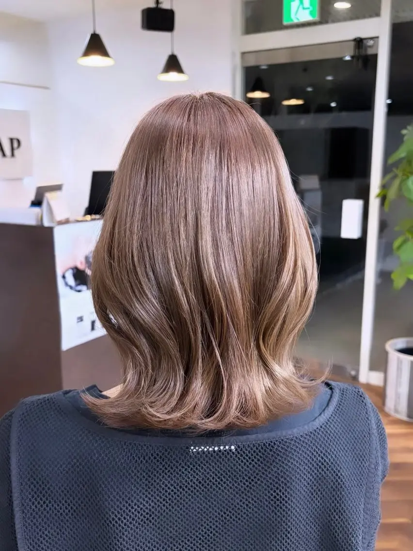 カラー ヘアカラー ALEAP こはるのヘアスタイル