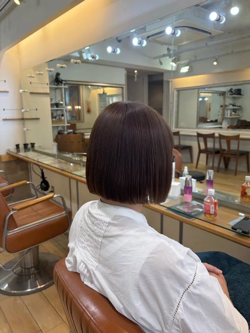 ショート ボブ カラー/ブリーチ✨ ヘアセット/コハルのヘアスタイル