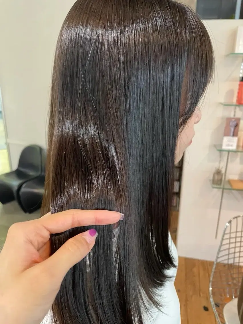 【 ダメージによりカラー、トリートメントのもちが悪い方 】話題の活性ケラチンで髪に芯を作って乾かしやすい健康な髪に🌟の写真