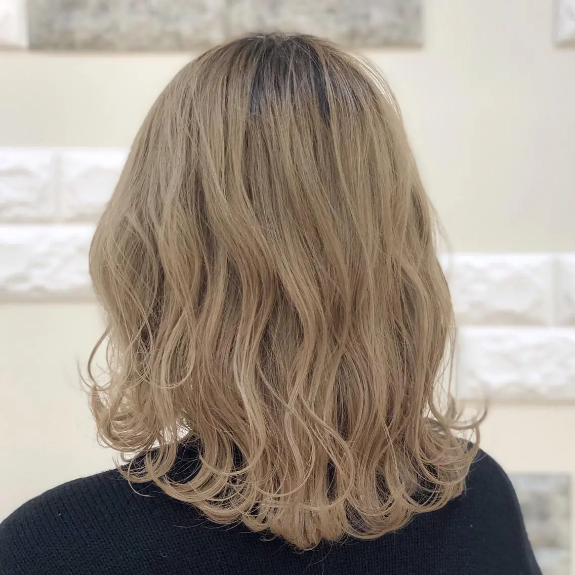 ミディアム 外ハネヘア トリートメント これた🧸ヘアメ職人 ♡髪質改善♡カラーのヘアスタイル