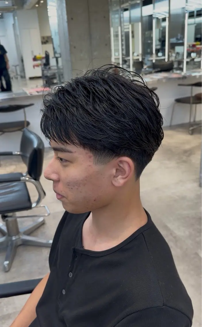 パーマ メンズ パーマ 杉野 ひなたのヘアスタイル