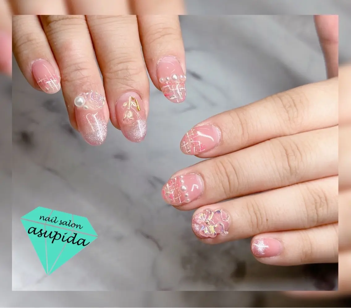 ネイル ハンドネイル nail salon asupidaのネイルデザイン
