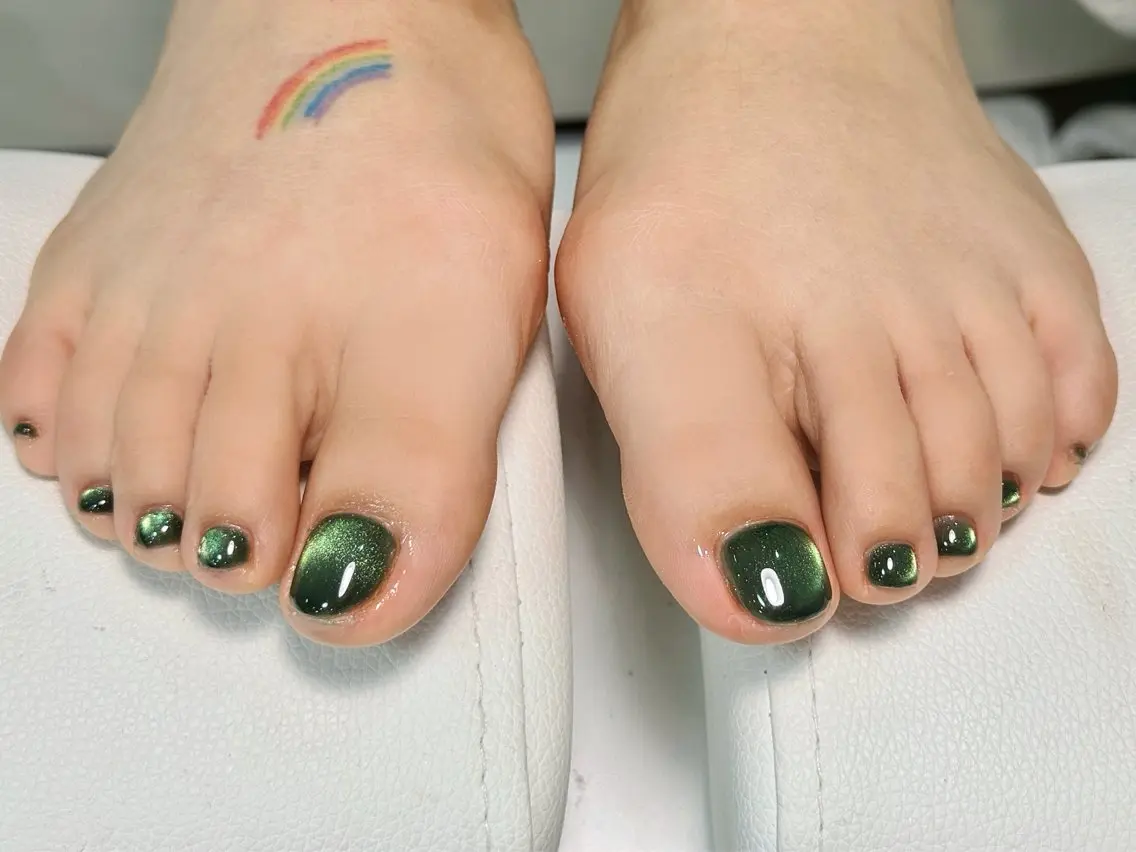 ネイル アートネイル オーロラネイル チークネイル フレンチネイル ガラスフレンチ 🎀🎀YooLi Nail Salonのネイルデザイン