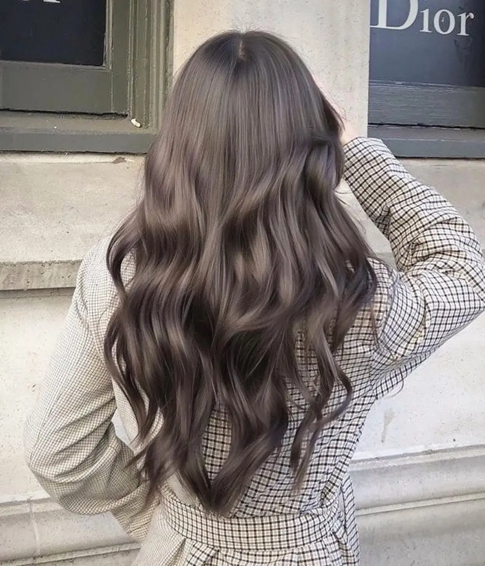 セミロング カラー ヘアアレンジ ベージュカラー ブリーチ ブラウンカラー 透明感カラー ダブルカラー 赤み消し🫧韓国ヘア 🫧藤岡誠也のヘアスタイル