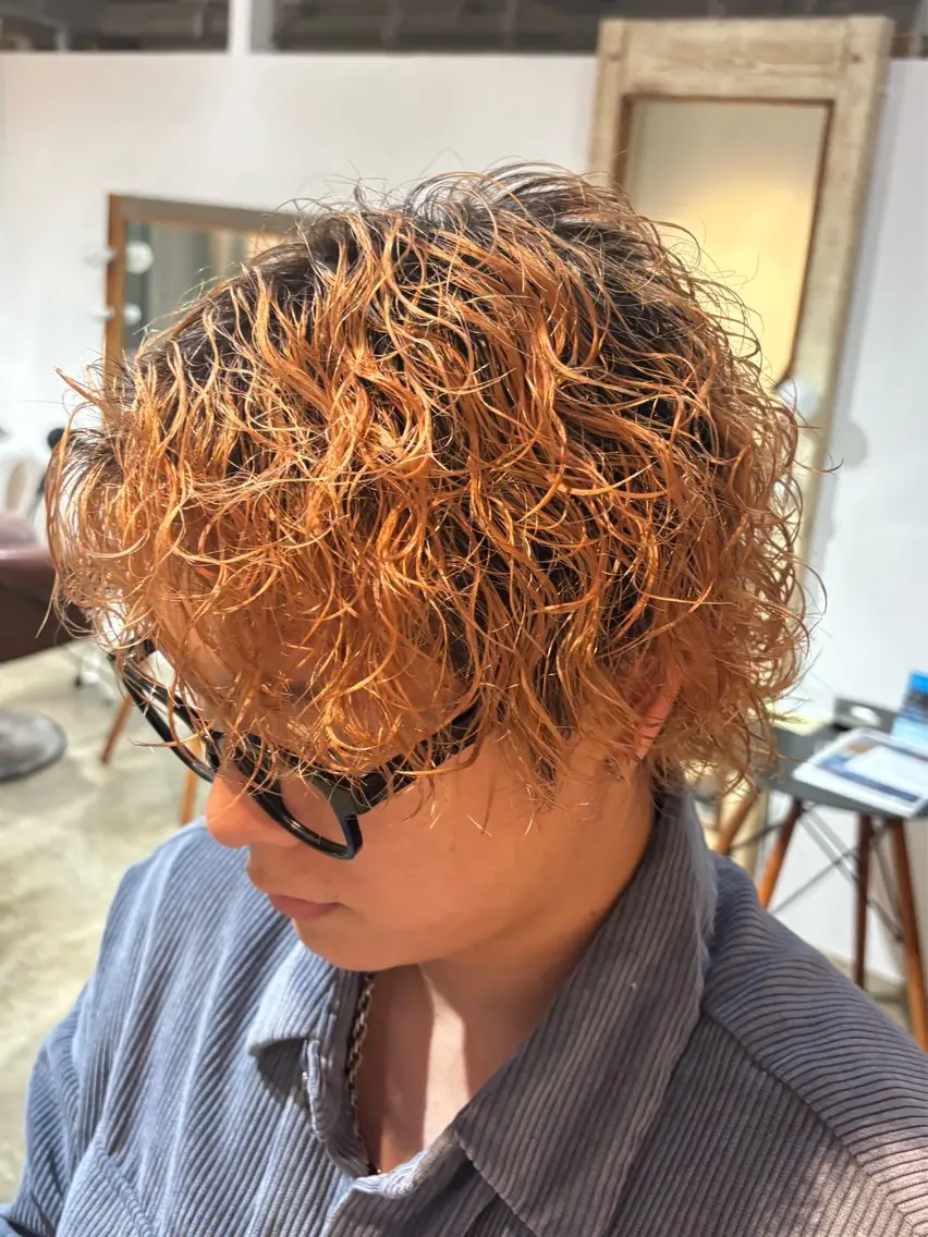 パーマ メンズ メンズブリーチ メンズパーマ パーマ 🌀メンズパーマ🌀 平川海夢のヘアスタイル