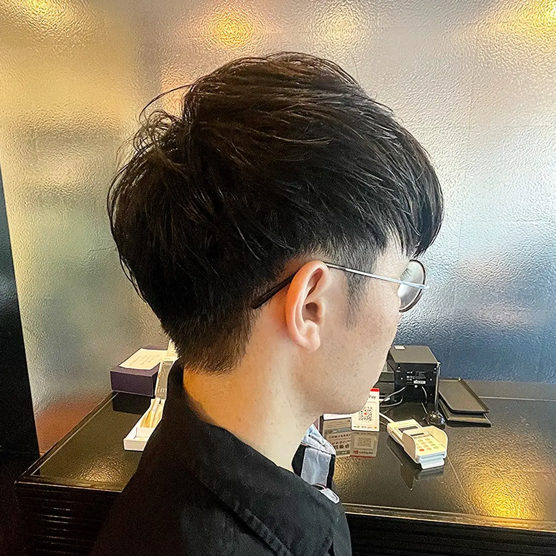 メンズ マッシュ ツーブロック 前さこ 結衣のヘアスタイル