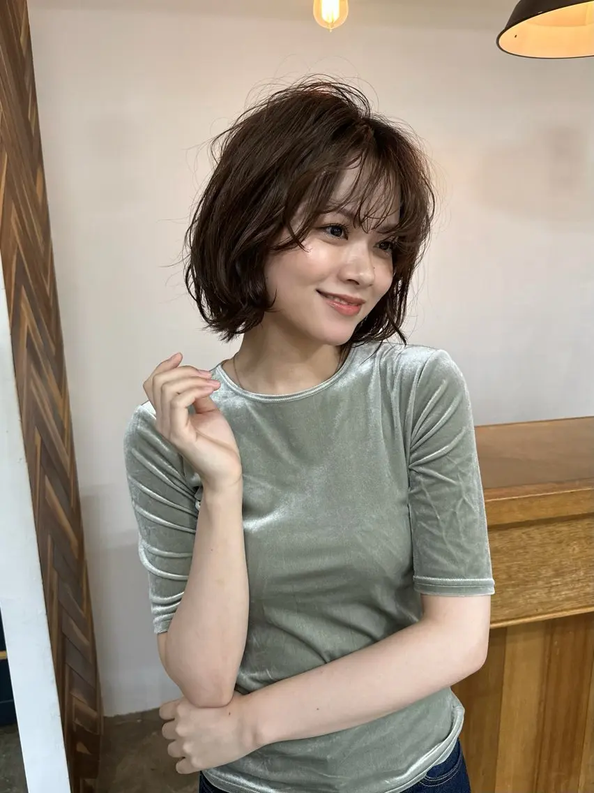 ショート ボブ NAGISA髪質改善 &透明感カラー🪞のヘアスタイル