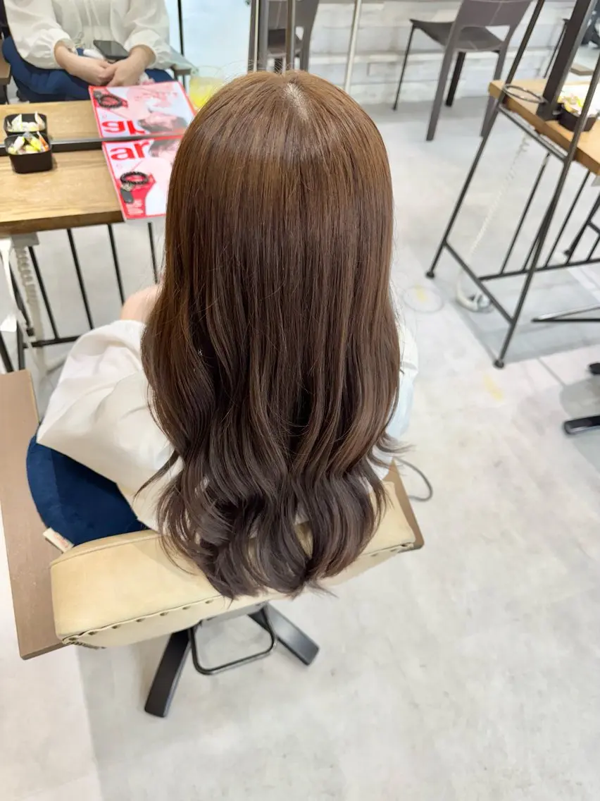 ロング カラー ブリーチなしwカラー /艶カラー/oukaのヘアスタイル
