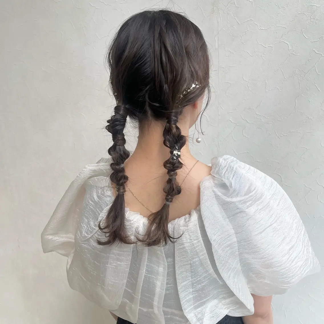 セミロング ヘアアレンジ ヘアセット SiLO yuri andoのヘアスタイル