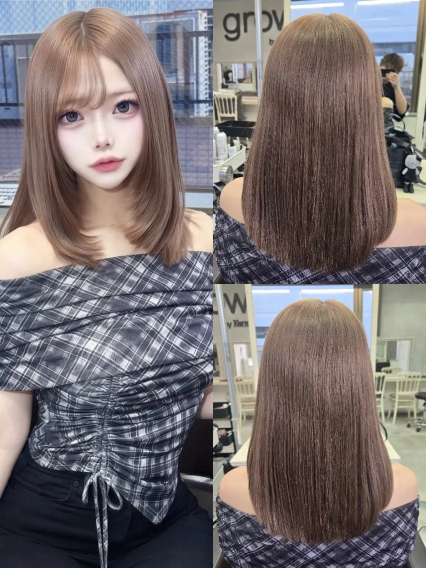 セミロング レイヤーカット カット ヘアカラー トリートメント 透明感カラー×髪質改 善✨️町田築✨️のヘアスタイル