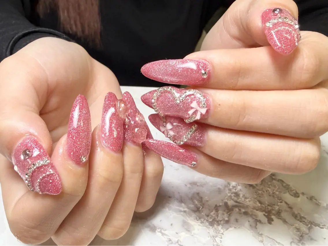 ネイル アートネイル ジェルネイル マグネットネイル 持ち込み ニュアンスネイル ハンドネイル BLANC.nail yuuのネイルデザイン