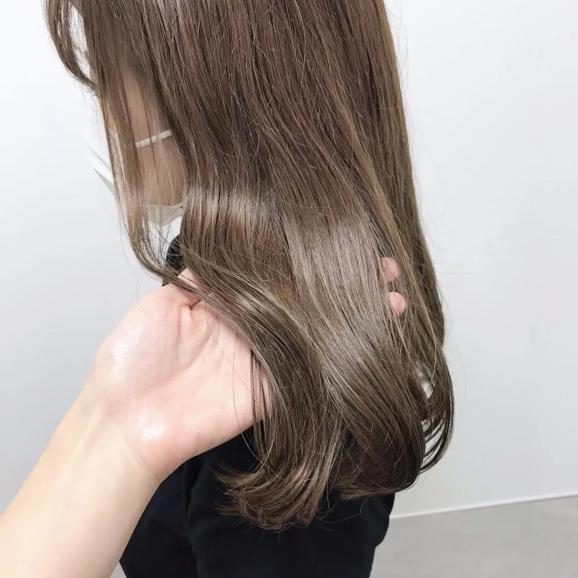 セミロング カラー ベージュカラー ショート特化 /天神大名/ハルナのヘアスタイル