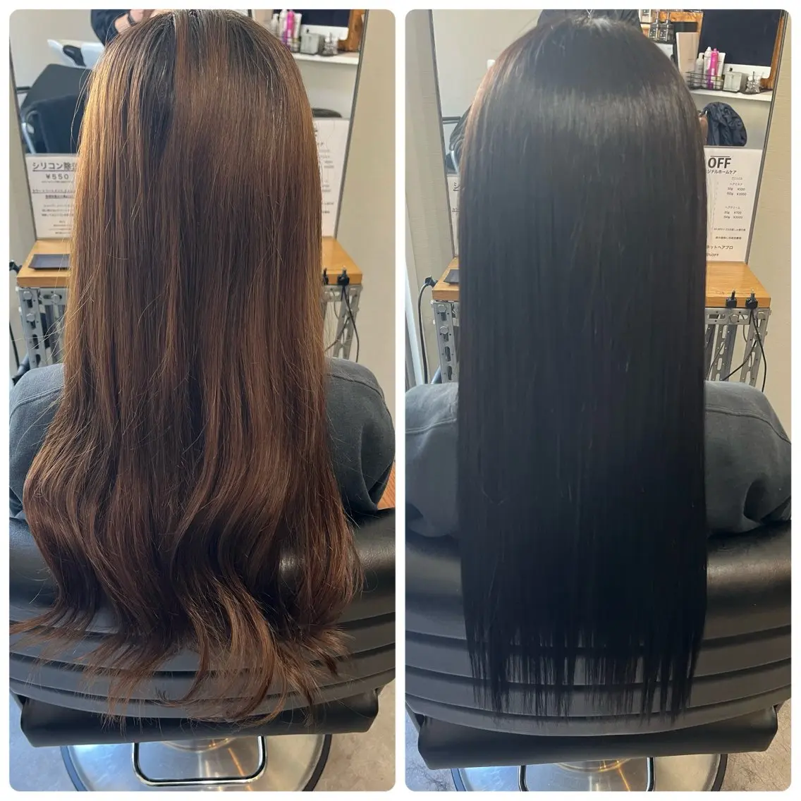 ロング カラー カット ヘアカラー トリートメント OFF YUYAのヘアスタイル