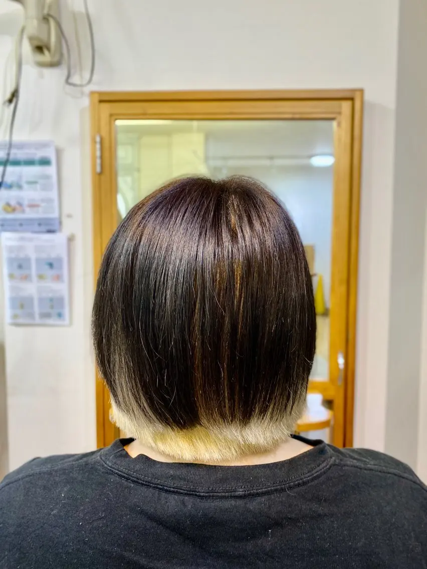 ミディアム カラー CRADLE Takeuchiのヘアスタイル