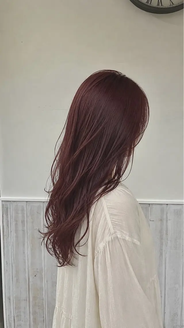 ロング カラー カット ヘアカラー トリートメント YUMEKA🩶/ 透明感カラー🥣のヘアスタイル