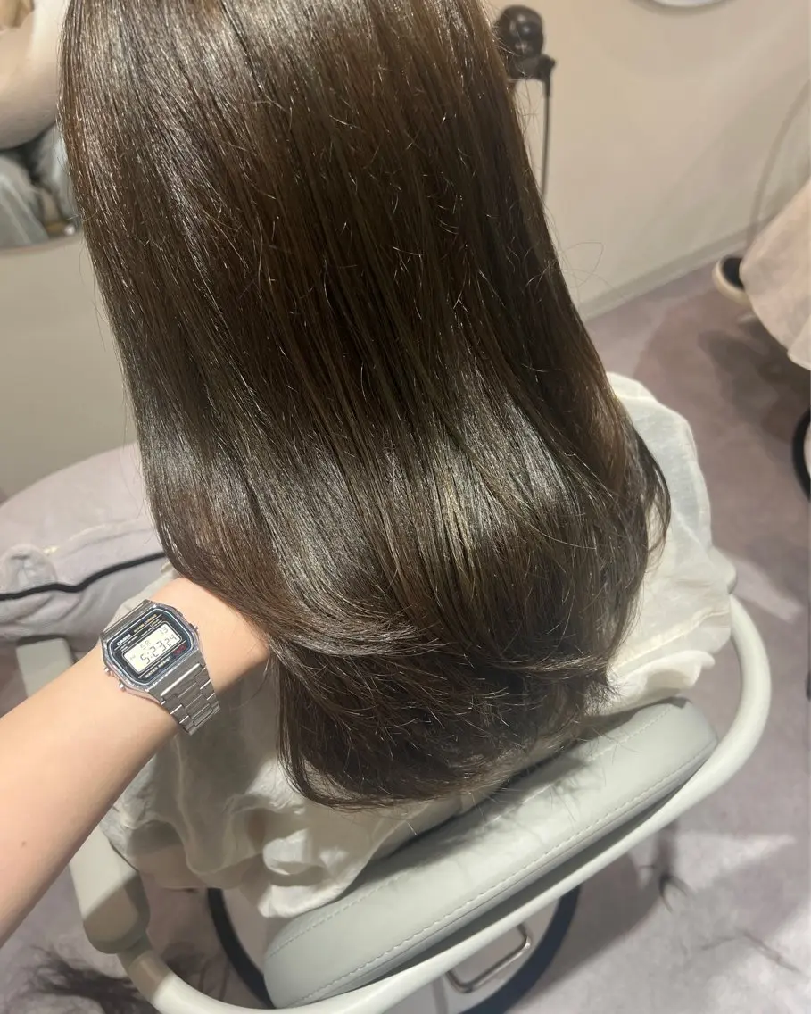 セミロング ヘアカラー トリートメント 美髪✨艶髪✨髪質改善 カラー特化🌙鈴屋和のヘアスタイル